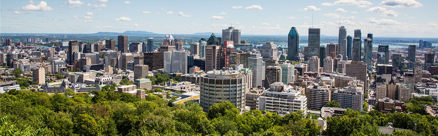Vista aerea di Montreal