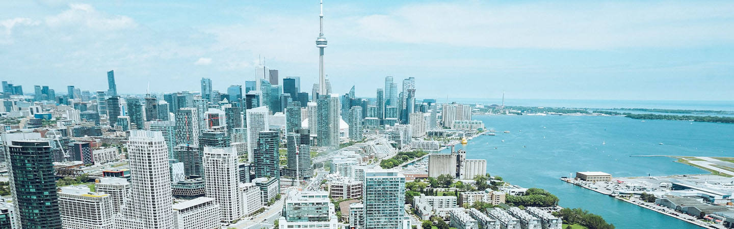 Vue aérienne de Toronto