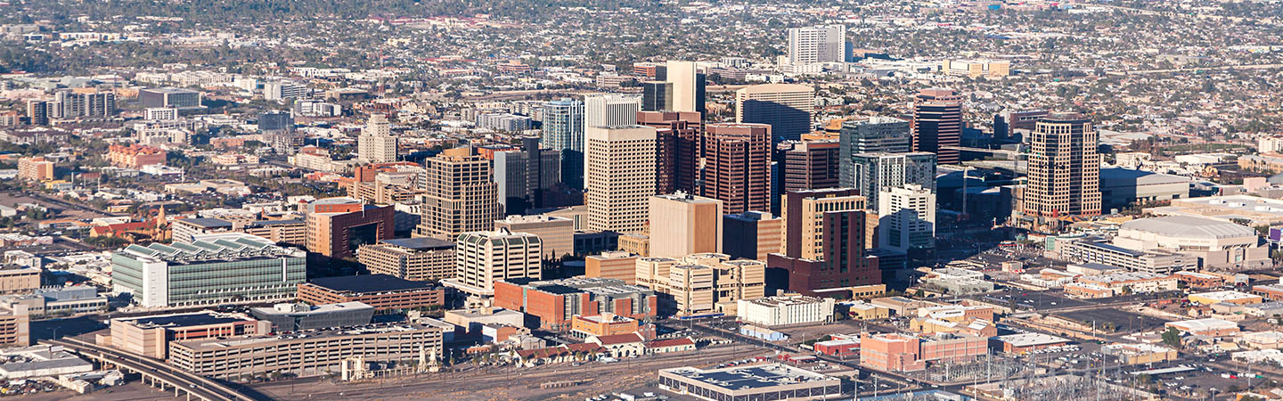 Aerial view of Phoenix