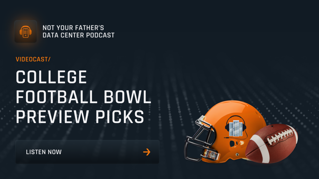 Featured image for the episode "College Football Bowl Preview Picks" with a football helmet and ball, inviting viewers to listen now.