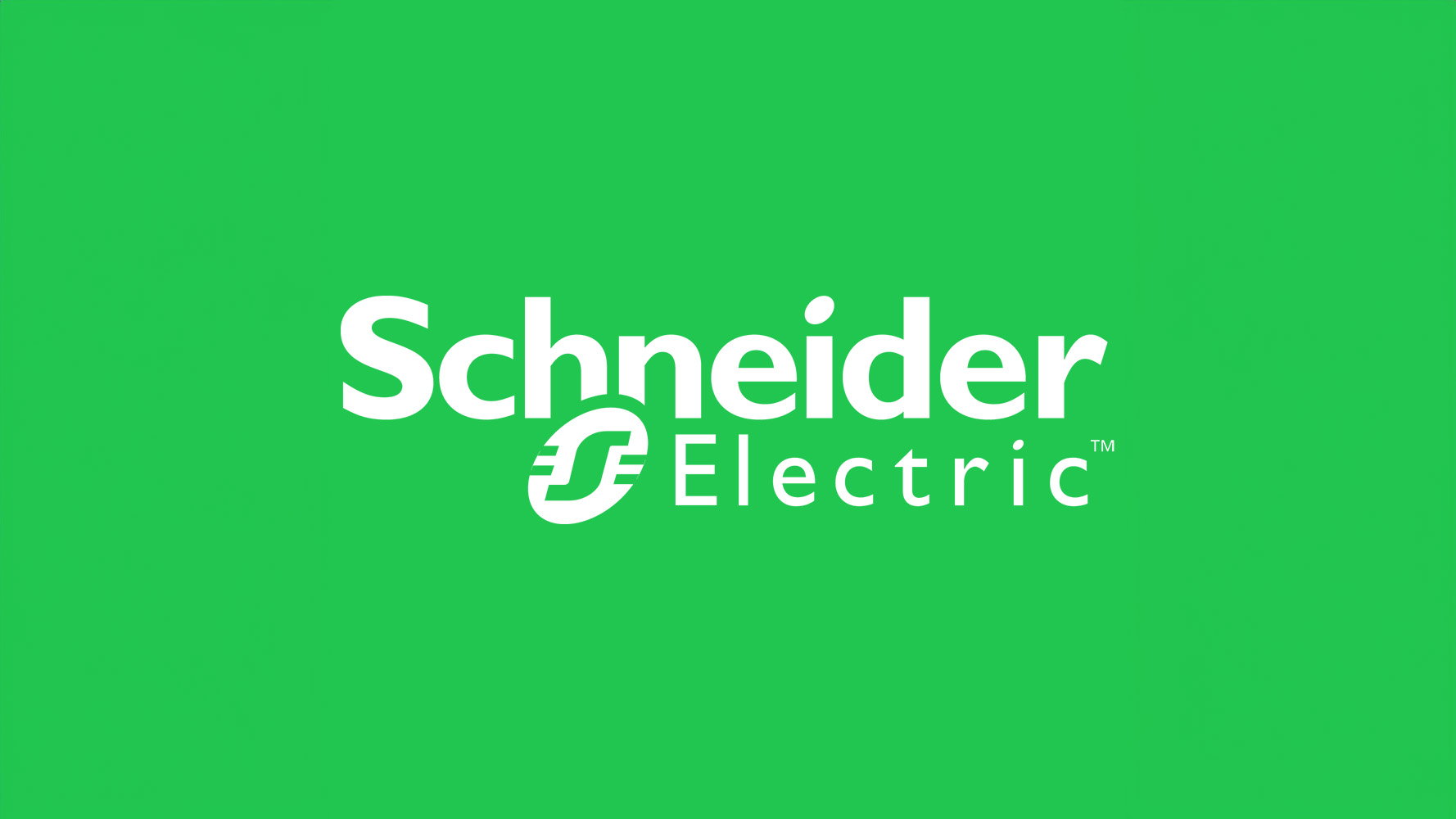 The image features a bright green background with the white text logo of a company specializing in electrical equipment and services.